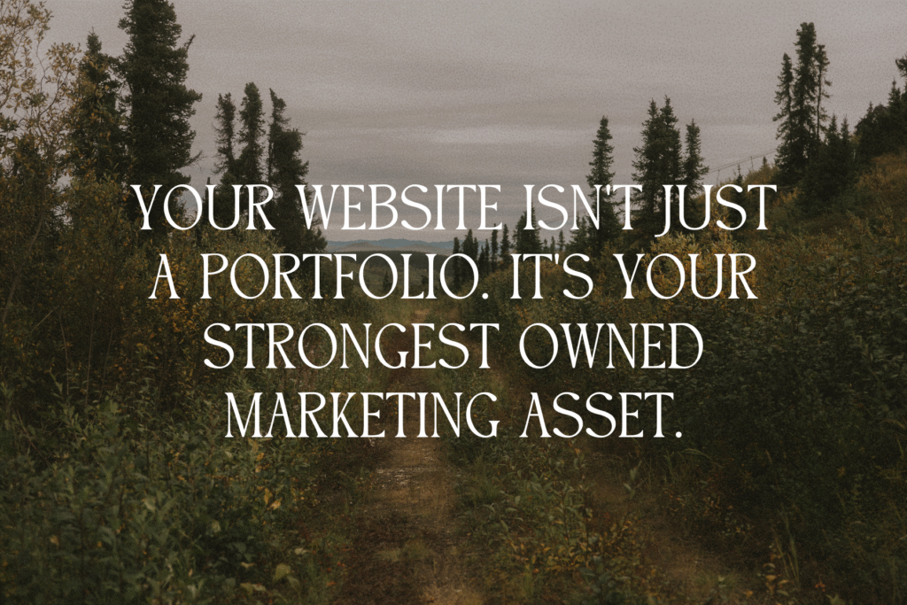 Inspirational quote for beginner photographers learning do you need a photography website when just starting out and how to grow intentionally